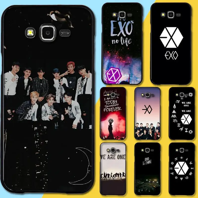 PENGHUWAN Kpop exo Новое поступление черный чехол для сотового телефона Samsung Galaxy J7 J8 J3 J4 J5