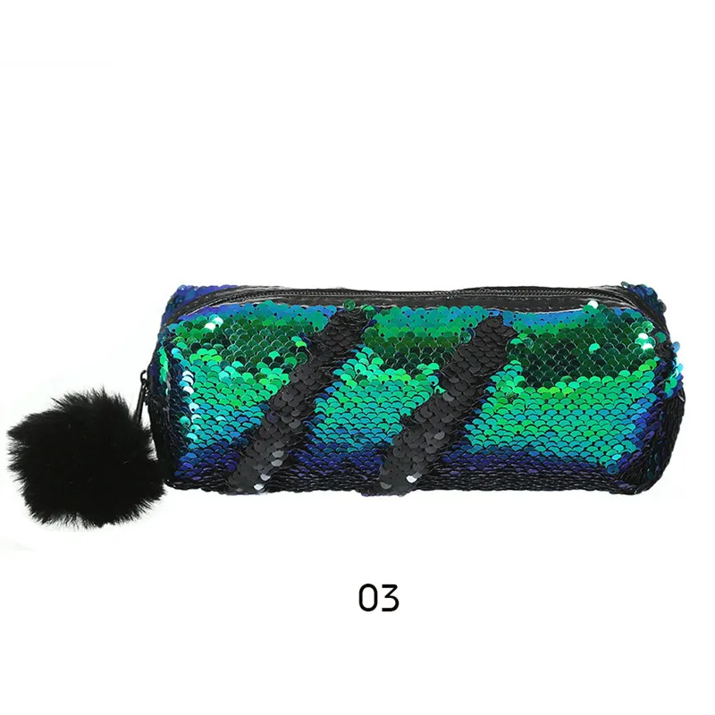 Новая мода блесток пенал Flash Magic Sequin ручка сумка, школьные принадлежности Женская сумочка для хранения косметики Сумка многофункциональная сумка - Цвет: Type 3