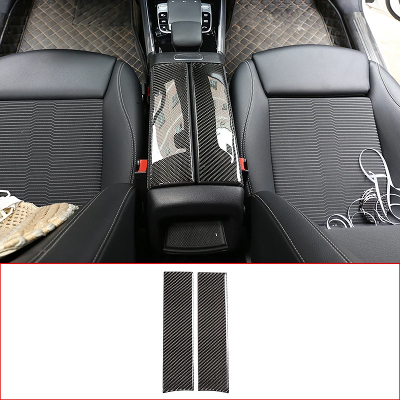 Auto Carbon Faser Schwarz Center Armlehne Box Abdeckung Innen Zubehör Für  Mercedes-Benz E Klasse W212