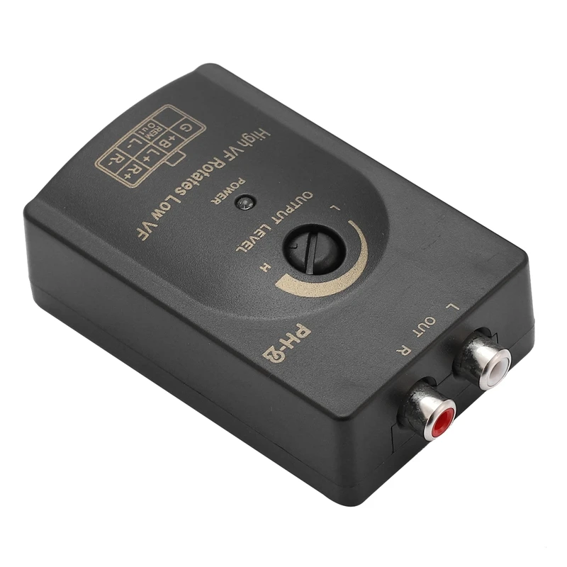 Низкий уровень конвертер адаптер автомобильный аудио RCA конвертер автомобильный Радио кабель