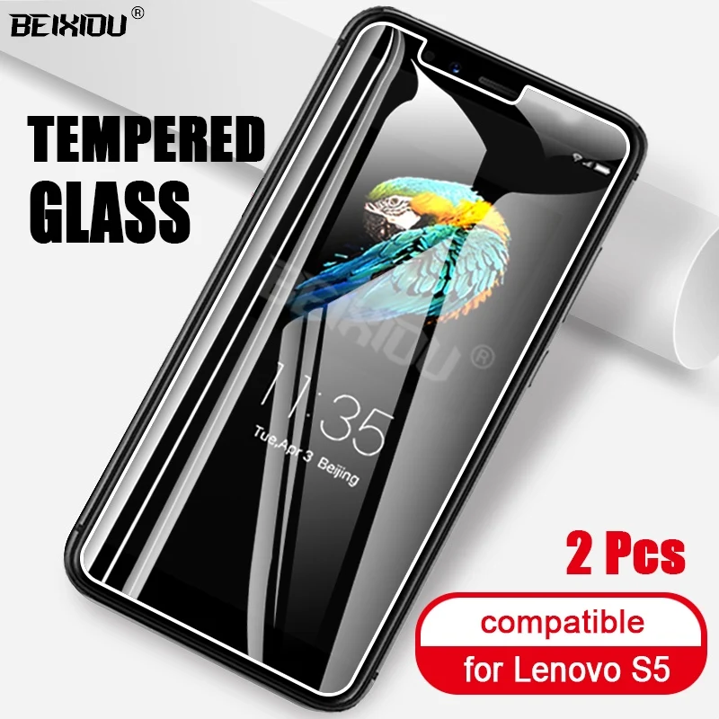 2 шт Полное закаленное стекло для lenovo S5 защита экрана 2.5D 9h Защитная пленка |