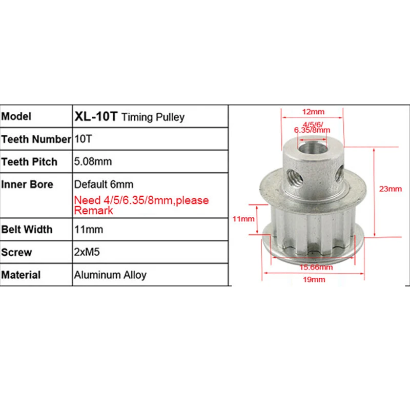Шкив ремня ГРМ XL редуктор 1:3/3:1 10T 30T Центральное расстояние вала 80 мм 104XL комплект
