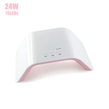 

Rolabling 24W UV Lamp LED Lamps Nail Dryer Lamps Drying Machine For Nails UV Gel Polish Manicure Dryer Machine with USB Charge