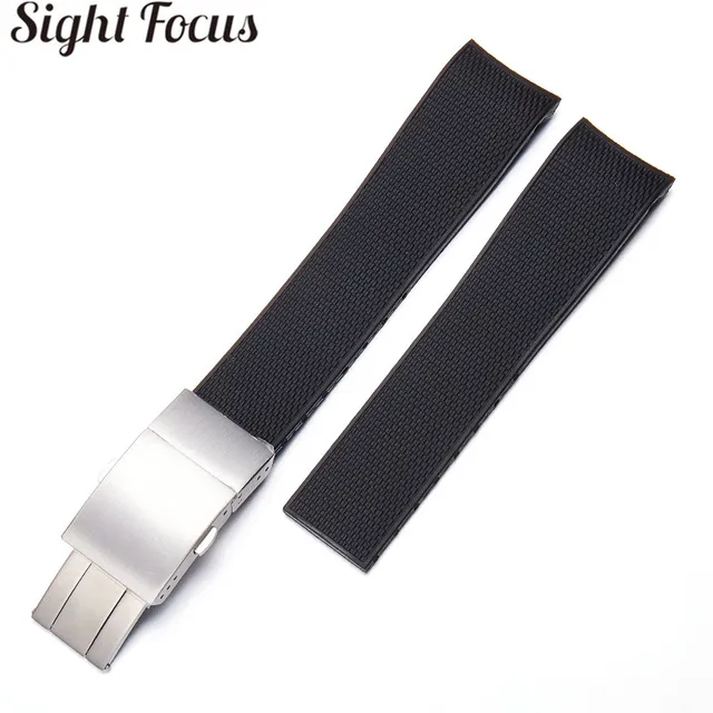 21MM Rubber Silicone Watch Strap 