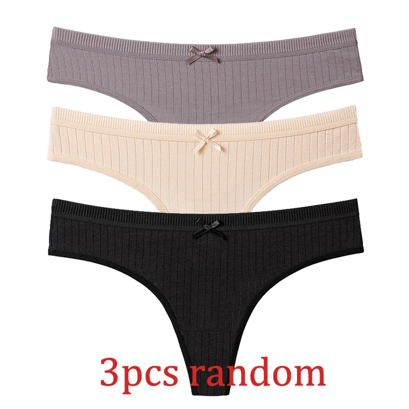 3pcs random Сексуальные Бесшовные стринги, женские трусики, плюс размер, нижнее белье, хлопковые трусы, женское нижнее белье, удобные трусы XXXL, 3 шт./лот# F - Цвет: 3pcs random
