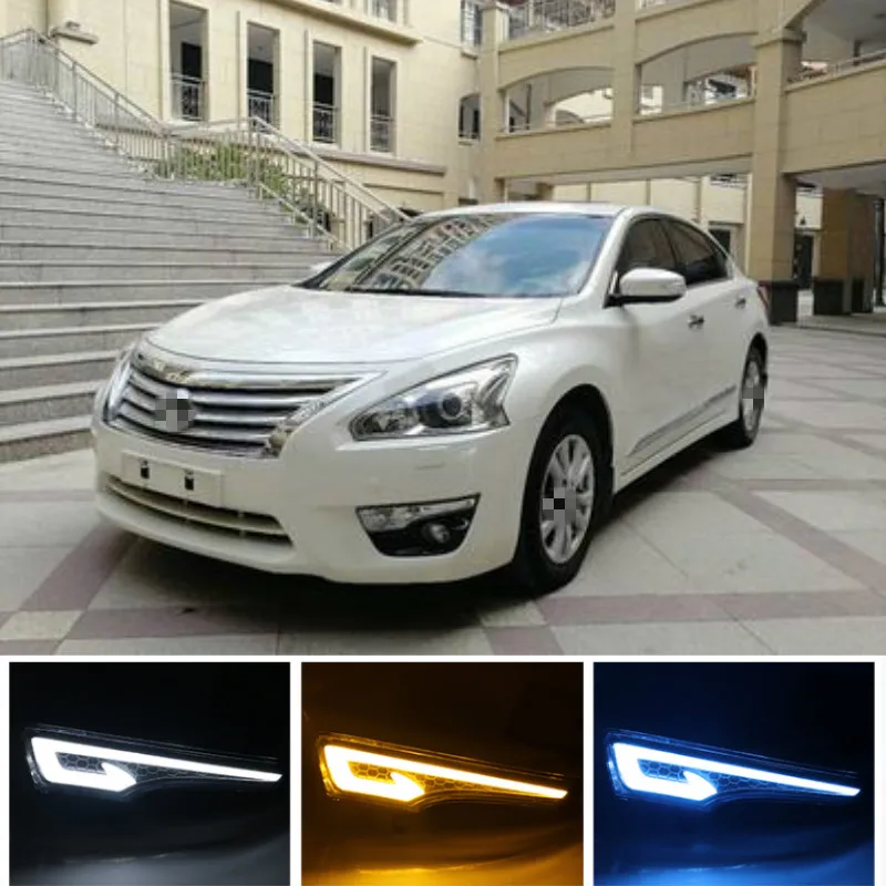 

1Pair DRL Daytime Running Lights fog lamp cover headlight 12V Daylight For Nissan Altima Teana 2013 2014 2015