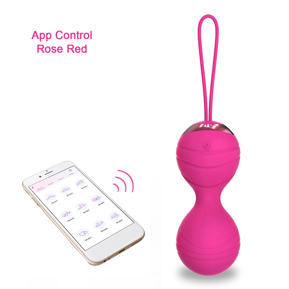 Bluetooth APP Wireless Control Kegal Vagina Balls Vibrator for Femal Vibrating Love Eggs Ben Wa Ball Sex Toys for Couples