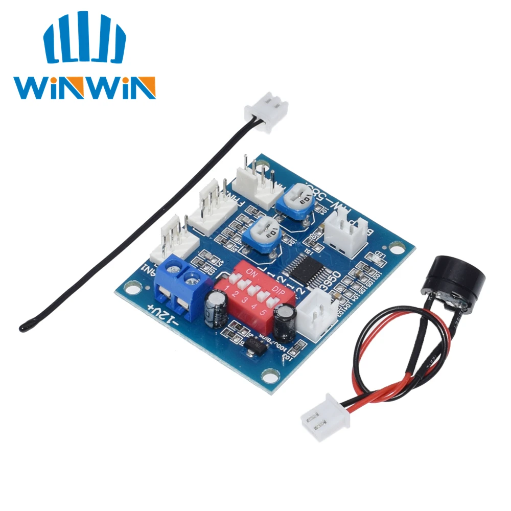 

1PCS DC 12V 5A PWM PC CPU Fan Temperature Control Speed Controller Board Speed Controller Temperature Probe Buzzle