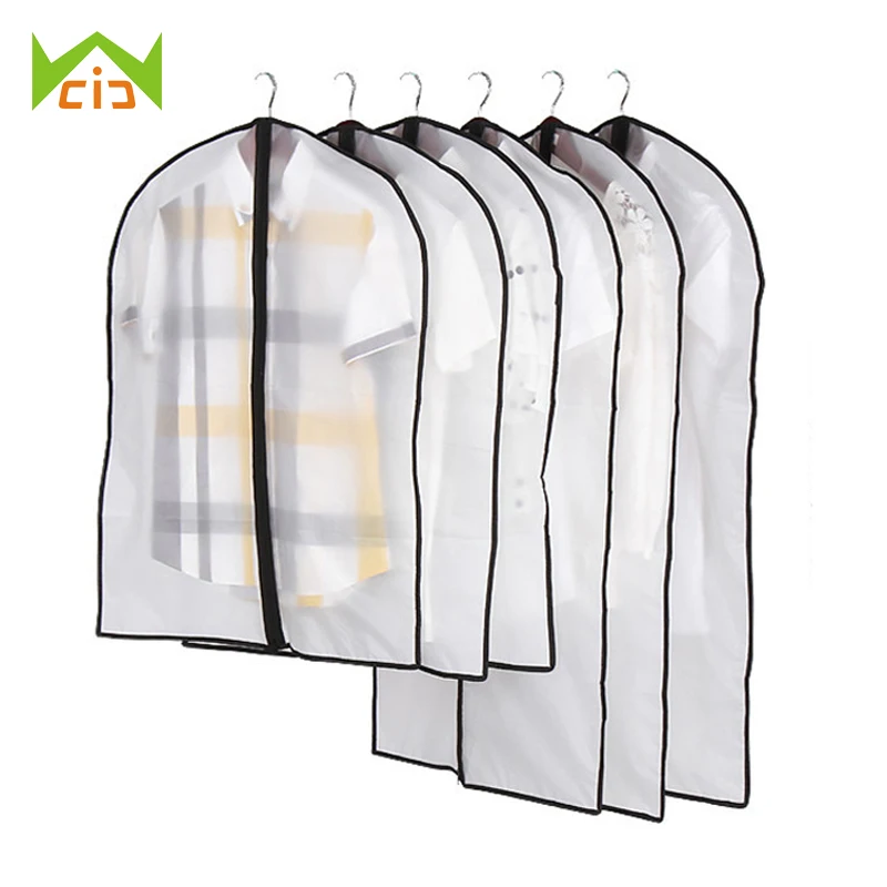 1PC Moth Proof Garment Bags Clear Hanging Lightweight Breathable Dust