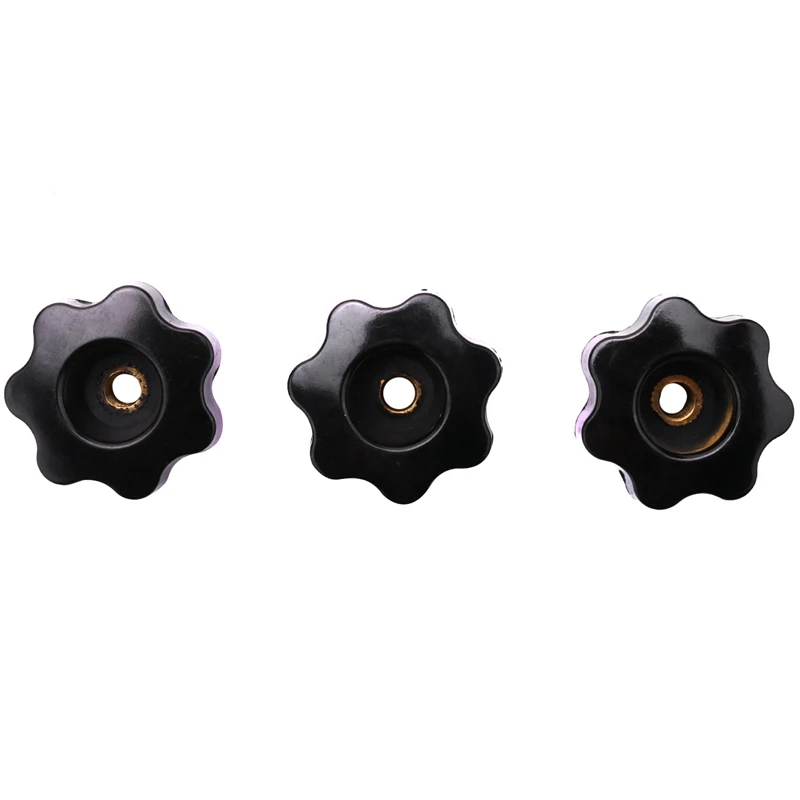 3Pcs M6 Hand Adjusting Nut /Bakelite Star Type Plastic Head Handle Nuts & 6 Pcs 85Mm Bow Plate Kits, Platen Fixture garage woodworking bench