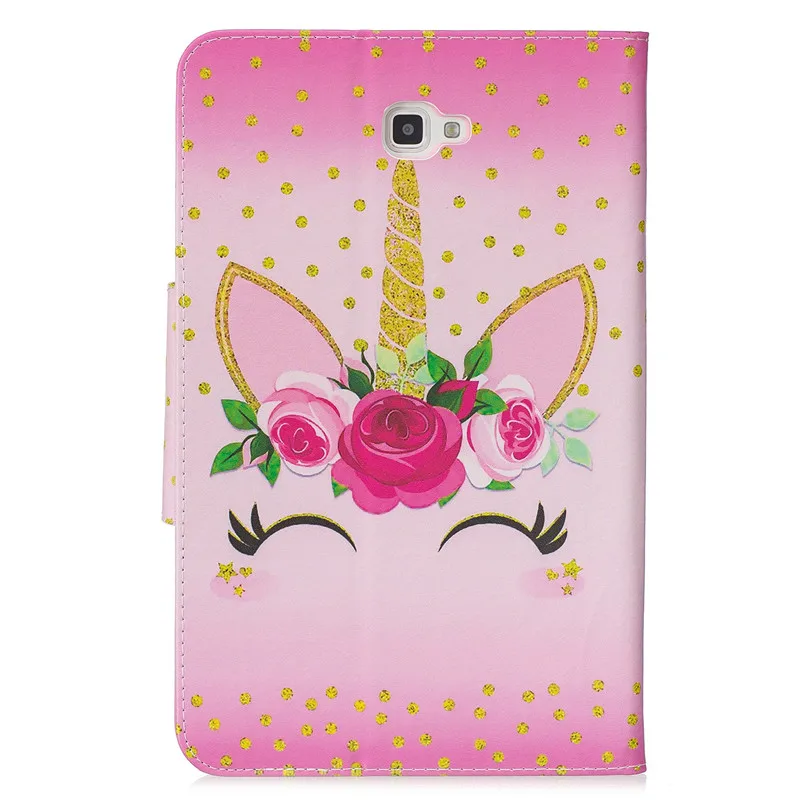 Wekays For Samsung Tab A6 10.1 Cartoon Unicorn Leather Case For Samsung Galaxy Tab A6 A 6 2016 10.1 T585 T580 T580N Cover Cases