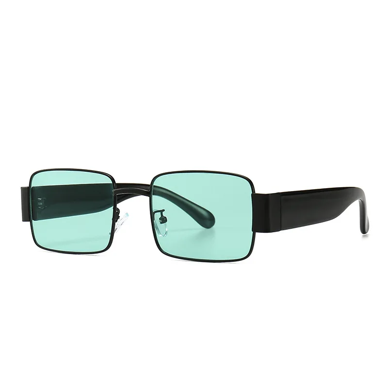 Квадратные Солнцезащитные очки оттенки Паровой Панк Ретро Винтажные женские люксовый бренд UV400 черная металлическая рамка очки для вождения - Цвет линз: 4