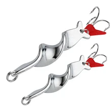 Appât dur rotatif en métal pour la pêche à la truite et au brochet, leurre pour attraper des poissons, matériel pour pêcher à la cuillère, avec Spinner, triple hameçon, 7, 10, 14, 21 ou 28g, 1 pièce 