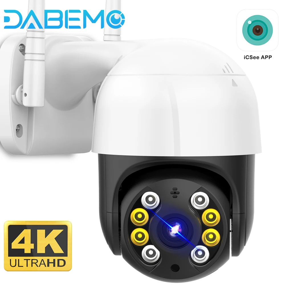 8MP 4K IP Camera 5MP HD Outdoor WiFi PTZ iCsee Wireless Security Auto Tracking Surveillance CCTV 3MP P2P Onvif | Безопасность и