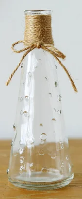 Прозрачная стеклянная ваза Ретро пеньковая стеклянная бутылка Цветочная ваза украшение художественная ваза ручной работы креативный винтажный домашний декор - Цвет: 9