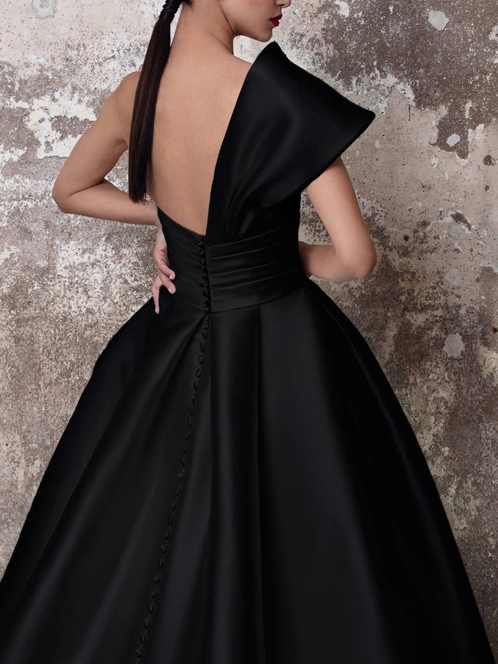 Vestidos De Gala Сатиновые платья для выпускного вечера Длинные черные вечерние платья бальное платье на одно плечо Abiye Gece Elbisesi