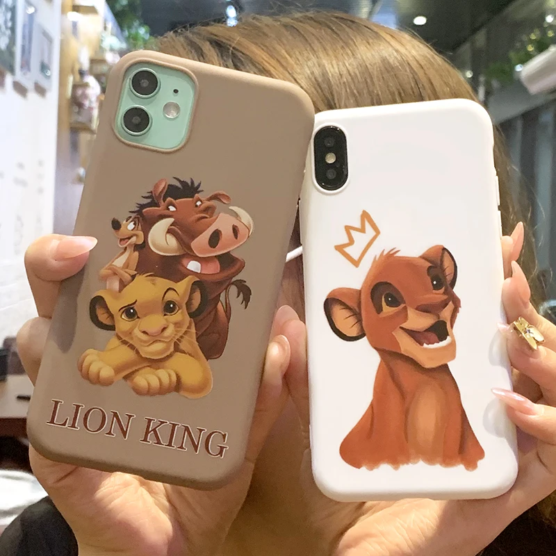 Роскошный чехол Король Лев для iPhone 11 XR X Xs Max 8 7 6 Plus 6S Мягкий силиконовый телефона