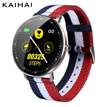 

KAIHAI smart watch swimming ip68 music Heart Rate Monitor smartwatch canvas watches cycling gps trajectory for Android iphone