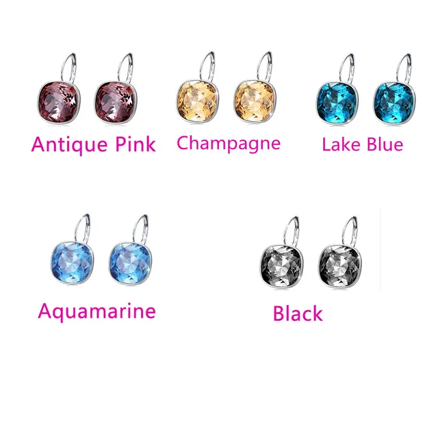 Xuping Jewelry Luxury Style Rhodium Plated Earring with Colorful Crystal for Women Valentine's Gifts A00615948 3