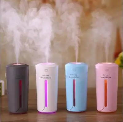 

230ml Mini Air Humidifier Electricity Clean Air Care Cup Humidifie Aroma Ultrasonic Air Humidifier For Car Home 4 Colors