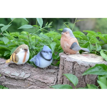 

6 Pcs Simulated Animal Resin Creature Miniature Figurine Handiwork Craftwork Decoration for Outdoors Garden Home Office A30