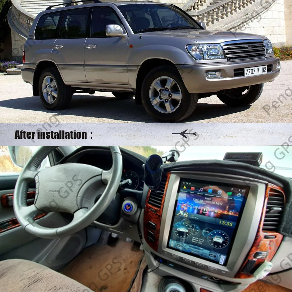 Автомобильный мультимедийный плеер для Lexus LX470 / TOYOTA Land cruiser LC100 Android стиль Tesla аудио