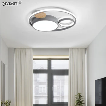 

Modern Led Ceiling Lights For Living Dining Room Bedroom Black Grey Blue Color Lamp Indoor Lighting Lustre Fixtures AC85-260V