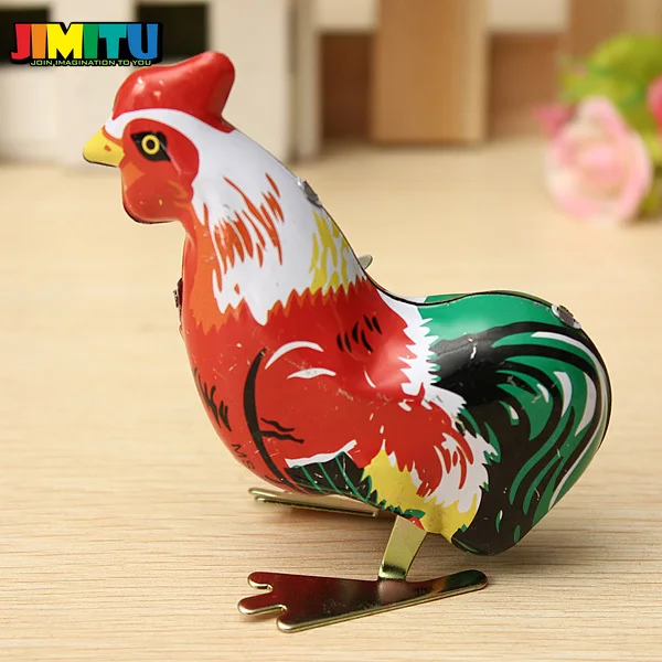 JIMITU 1 шт. Симпатичная модель лягушки/петуха Оловянная заводная игрушка прыгающая