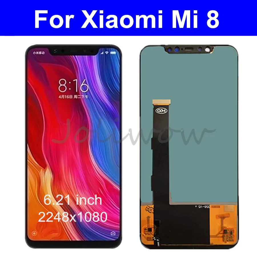 6 21 &quotЖК-дисплей для Xiaomi Mi 8 Mi8 ЖК-экран сенсорный экран дигитайзер сборка с рамкой