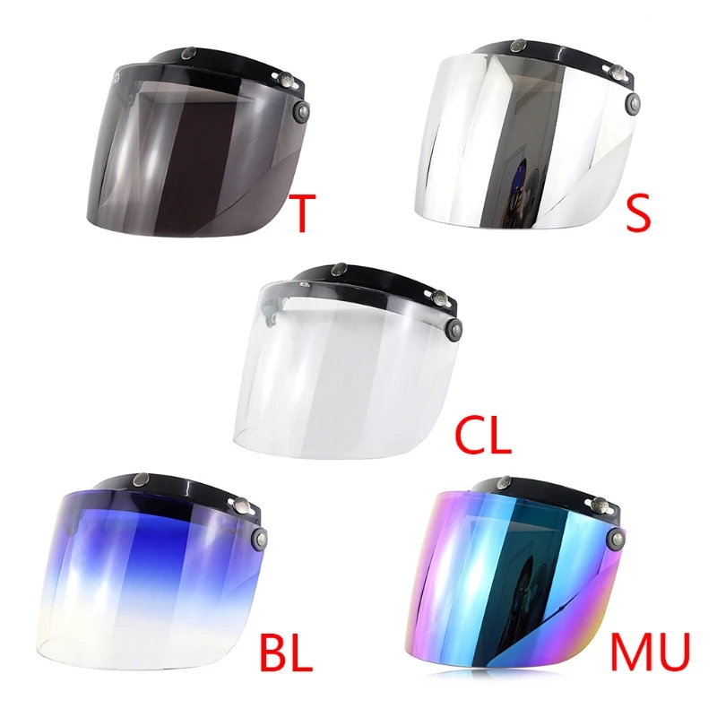 Windproof 3-Snap Visor Lens Shield for 