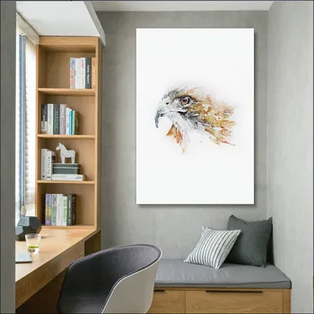 

Animals Posters Prints Eagle Scandinavian Decor Canvas add frame for Living Room Eagle Painting Wall Art Quadros Decoracion