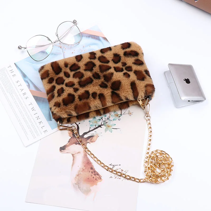 Искусственная меховая Сумочка и сумки Женская осенне-зимняя плюшевая ...