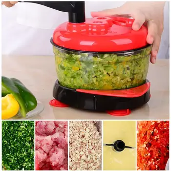 

360 Dgree Handy Food Processor Multifunction Vegetable Swift Grater Slicer Rotary Shredder Veggie Nut Spiralizer Chopper Pe Z4N0