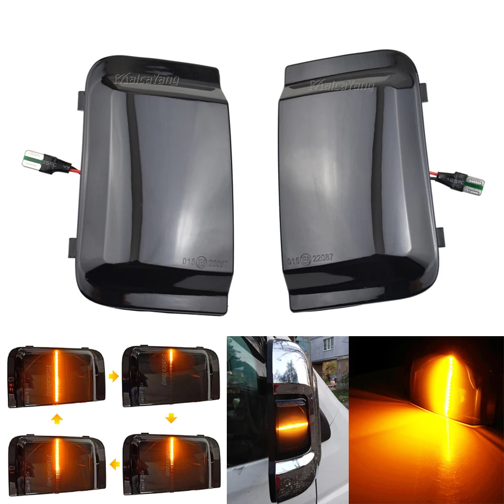 2x NEW Dynamic Blinker LED Turn Signal Light Side Wing Rearview Mirror  Indicator For Peugeot Boxer Fiat Ducato Citroen Jumper - AliExpress