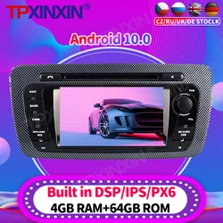 Radio Multimedia con GPS para coche, Radio con reproductor, Android 10, 2Din, sin dvd, para Seat Ibiza 2009, 2010   2015