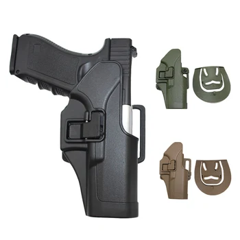 

Hunting Tactical Gun Holster for Glock 17 19 22 23 31 32 Airsoft Shooting Pistol Holster Right Left Hand Fast Lock Belt Gun Case