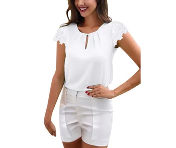 

Femme T-Shirt Summer Tee Shirt Femme Short Sleeve Debardeur Femme Red