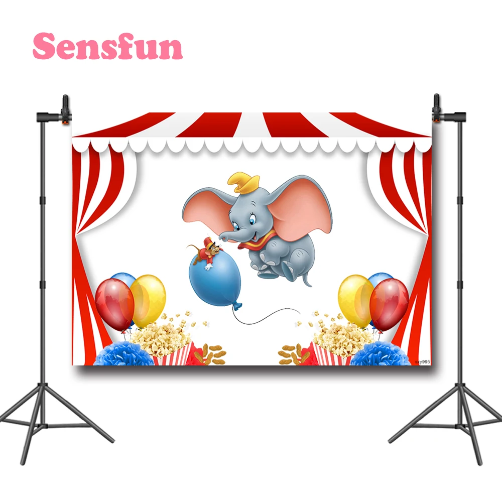 Sensfun цирковой карнавальный шатер Дамбо вечерние фотографии фон для