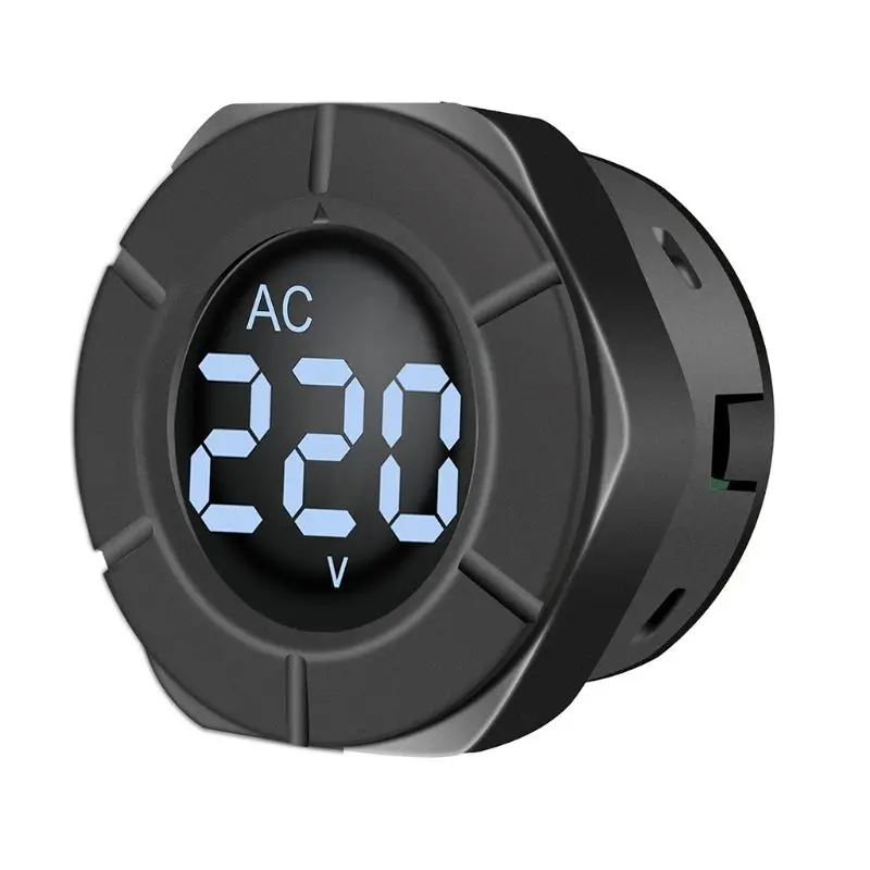 

AC 30-500V Digital Voltmeter Round LCD Display Voltage Monitor Volt Panel Meter A9LB