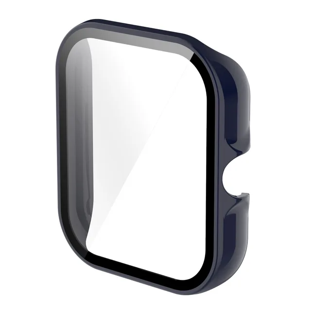 PC Protective Case + Screen Protector for Huami Amazfit GTR3 GTR 3 Pro GTS3 GTS 3 Cover with Tempered glass Smart Watch Shell Midnight blue