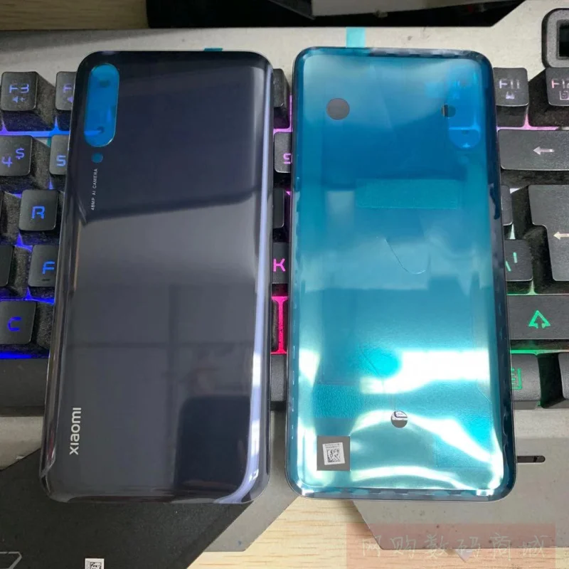 Black(CC9E) Стеклянный чехол для Xiaomi CC9, запасные части для Xiaomi CC9/CC9E, задняя крышка для телефона, чехол - Цвет: Black(CC9E)