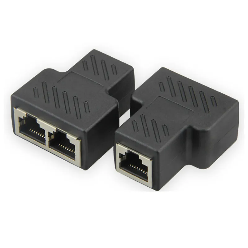 Сетевой кабель Ethernet RJ45 LAN от 1 до 2 способов Женская Стандартная док-станция для