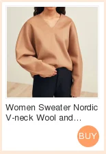 Женский свитер с v-образным вырезом из шерсти и кашемира, Двустороннее пальто, нормкор, минималистичный стиль, кашемировый свитер для женщин