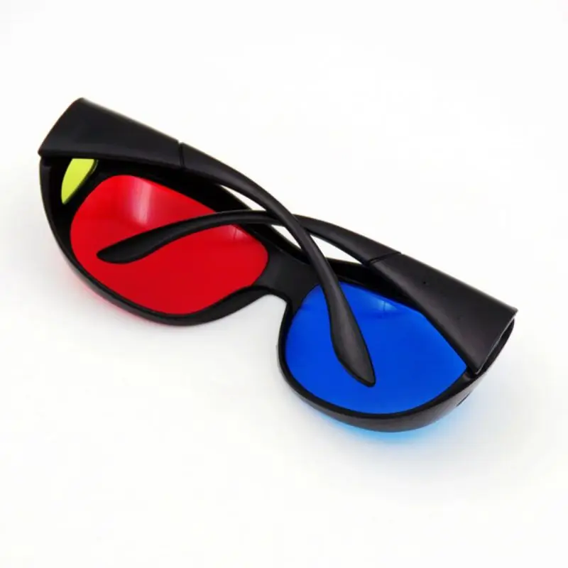 Blue Red Frame Home 3D Glasses For Dimensional Anaglyph Movie Game DVD Myopia Non-myopia Available