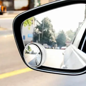 

1pcs New 360 Degree Framless Blind Spot Mirror Wide Angle Round Convex Mirror Small Round Side Blindspot Rearview Parking Mirror