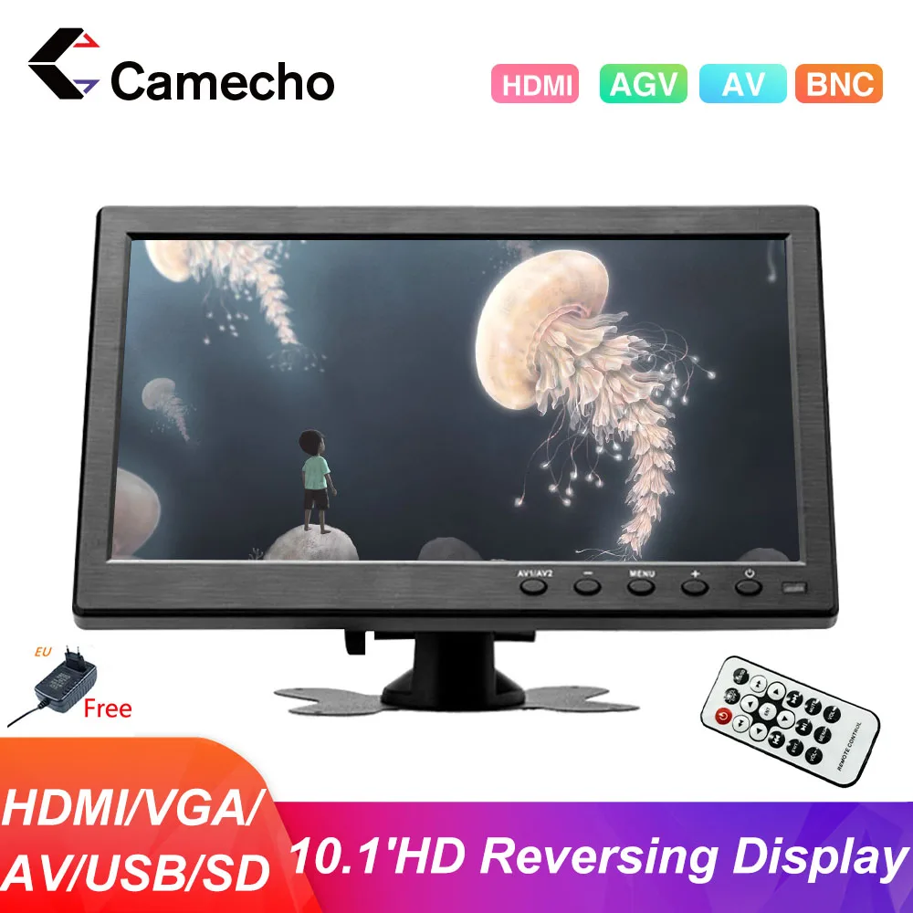 Монитор для подголовника автомобиля cameco10. 1 TFT LCD HD цифровой экран VGA/AV/USB/SD тонкий с