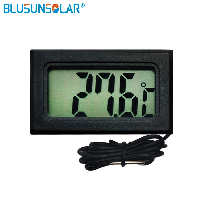 

junejour Digital Thermometer Mini LCD Display Meter Fridges Freezers Coolers Aquarium Chillers Mini 1M Probe Instrument