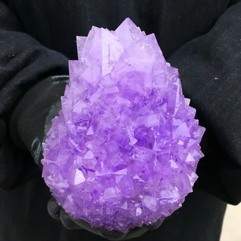 

Natural Pineapple Amethyst Quartz Crystal Cluster Healing Stones Specimen Home Decoration Crafts piedras naturales y minerales