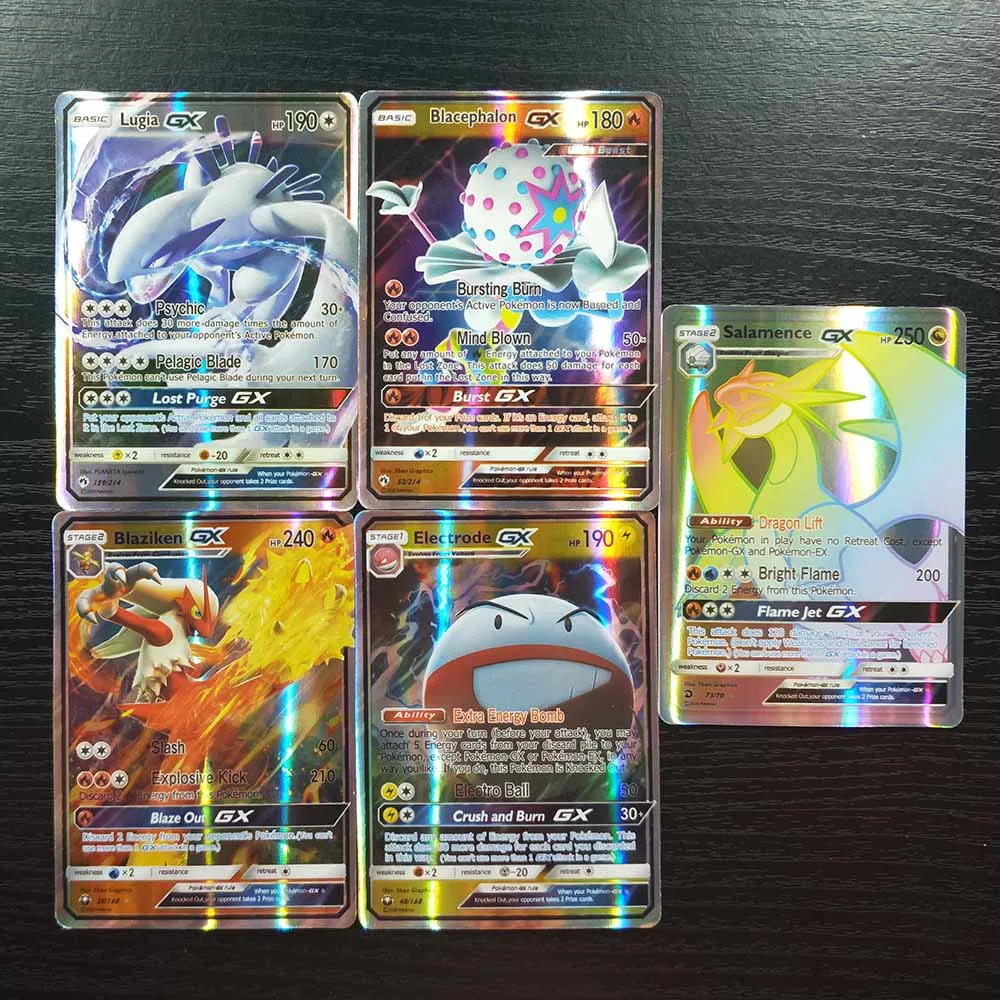 TAKARA TOMY Pokemon Cards сияющая карточная настольная игра детская игрушка 100 флэш-карты 50 GX 10 тренажер 20 Мега 20 тренеров коллекции