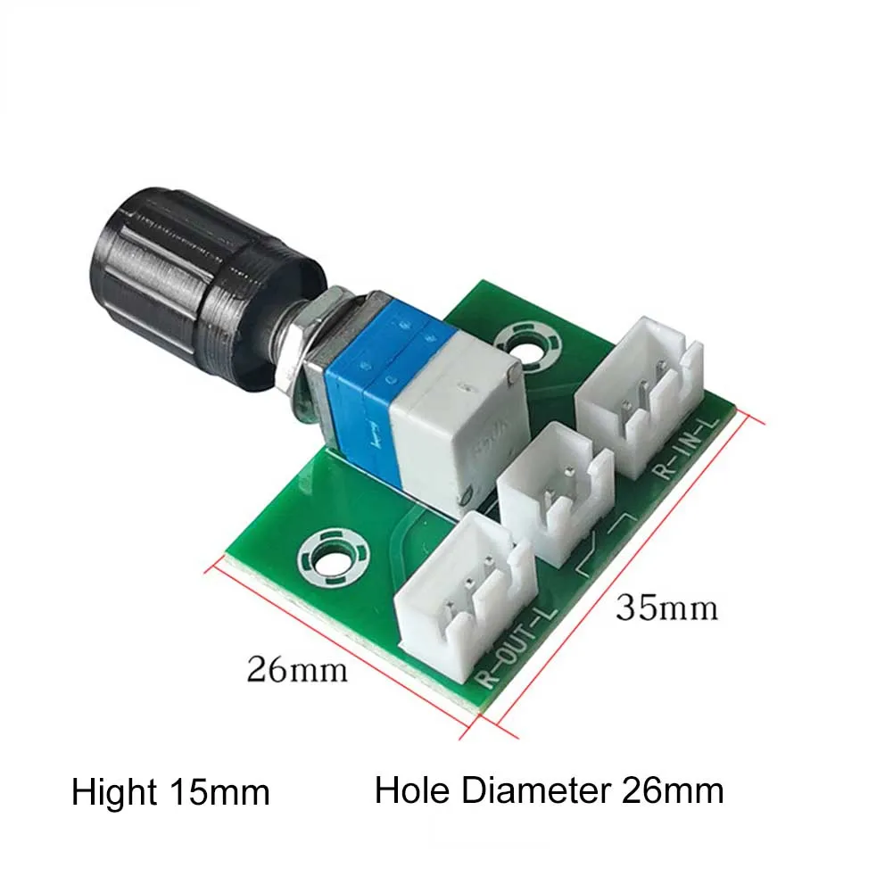 Taidacent B50K Potentiometer Module Volume Adjustment Board Audio Circuit Board in Volume Control Power Amplifier Power Switch